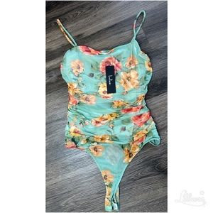 Lulus Floral Bodysuit size M